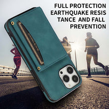 Load image into Gallery viewer, Casekis Wallet Case Tri-fold Cardholder Phone Case Blue