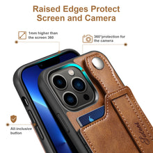 Lade das Bild in den Galerie-Viewer, Casekis Wristband Stand Phone Case Brown