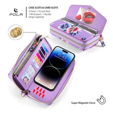 Lade das Bild in den Galerie-Viewer, Casekis Multifunction Tote Crossbody Phone Bag Purple