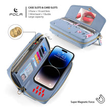 Lade das Bild in den Galerie-Viewer, Casekis Multifunction Tote Crossbody Phone Bag Blue