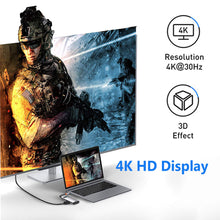 Load image into Gallery viewer, 4 in 1 USB C Hub Docking Station