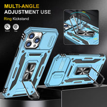 Lade das Bild in den Galerie-Viewer, Casekis Sliding Camera Cover Anti-Fall Phone Case Light Blue
