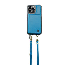 Lade das Bild in den Galerie-Viewer, Casekis Zipper Crossbody Wallet RFID Phone Case Blue