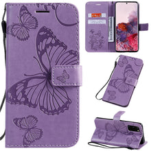 Lade das Bild in den Galerie-Viewer, 2021 Upgraded 3D Embossed Butterfly Wallet Phone Case For Samsung S20 FE 4G/5G - Casekis