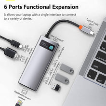 Lade das Bild in den Galerie-Viewer, 6 in 1 USB C Hub Docking Station