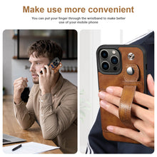 Lade das Bild in den Galerie-Viewer, Casekis Wristband Stand Phone Case Brown