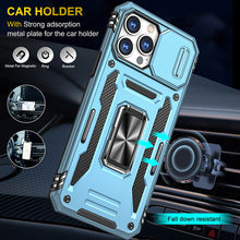 Lade das Bild in den Galerie-Viewer, Casekis Sliding Camera Cover Anti-Fall Phone Case Light Blue