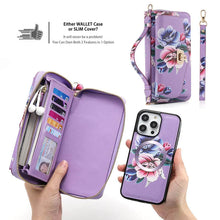 Lade das Bild in den Galerie-Viewer, Casekis Multifunction Tote Crossbody Phone Bag Purple