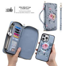 Lade das Bild in den Galerie-Viewer, Casekis Multifunction Tote Crossbody Phone Bag Blue