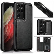 Lade das Bild in den Galerie-Viewer, Casekis Cardholder Leather Wallet Phone Case For Galaxy