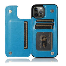 Load image into Gallery viewer, Casekis Butterfly Embossing Wallet Phone Case Dark Blue