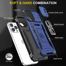 Lade das Bild in den Galerie-Viewer, Casekis Sliding Camera Cover Anti-Fall Phone Case Navy Blue