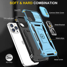 Lade das Bild in den Galerie-Viewer, Casekis Sliding Camera Cover Anti-Fall Phone Case Light Blue