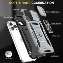 Lade das Bild in den Galerie-Viewer, Casekis Sliding Camera Cover Anti-Fall Phone Case Gray