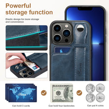 Lade das Bild in den Galerie-Viewer, Casekis Wristband Stand Phone Case Blue