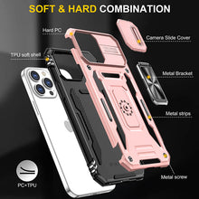 Lade das Bild in den Galerie-Viewer, Casekis Sliding Camera Cover Anti-Fall Phone Case Rose Gold