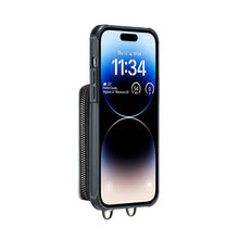 Load image into Gallery viewer, Casekis Zipper Crossbody Wallet RFID Phone Case White