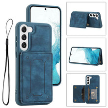 Load image into Gallery viewer, Casekis Magnetic Cardholder Phone Case Blue