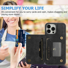 Load image into Gallery viewer, Casekis Magnetic Cardholder Phone Case Black
