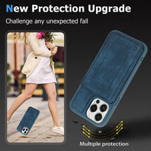 Load image into Gallery viewer, Casekis Magnetic Cardholder Phone Case Blue
