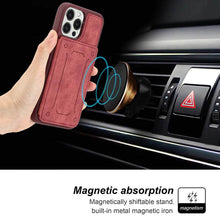 Load image into Gallery viewer, Casekis Magnetic Cardholder Phone Case Red