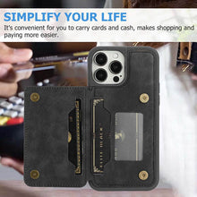 Load image into Gallery viewer, Casekis Magnetic Cardholder Phone Case Black