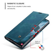 Lade das Bild in den Galerie-Viewer, Casekis Retro Wallet Case Blue