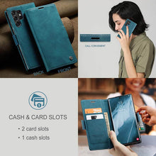 Lade das Bild in den Galerie-Viewer, Casekis Retro Wallet Case Blue