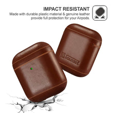 Lade das Bild in den Galerie-Viewer, Casekis Genuine Leather Case for AirPods 1/2
