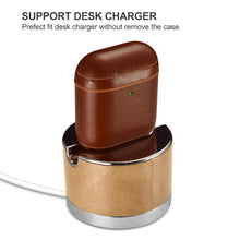 Lade das Bild in den Galerie-Viewer, Casekis Genuine Leather Case for AirPods 1/2