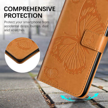 Lade das Bild in den Galerie-Viewer, Casekis Embossed Butterfly Wallet Phone Case Yellow
