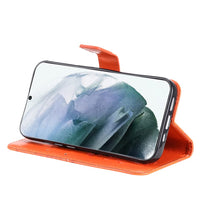 Lade das Bild in den Galerie-Viewer, Casekis Embossed Butterfly Wallet Phone Case Orange