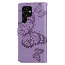 Lade das Bild in den Galerie-Viewer, Casekis Embossed Butterfly Wallet Phone Case Purple