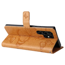 Lade das Bild in den Galerie-Viewer, Casekis Embossed Butterfly Wallet Phone Case Yellow