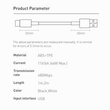 Load image into Gallery viewer, USB-C to USB 66W Fast Charge Cable