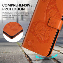 Lade das Bild in den Galerie-Viewer, Casekis Embossed Butterfly Wallet Phone Case Orange