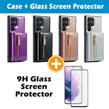 Lade das Bild in den Galerie-Viewer, Casekis Glitter Cardholer Magnetic Phone Case for Galaxy S23 Ultra 5G