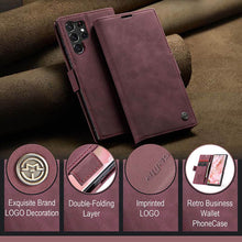Lade das Bild in den Galerie-Viewer, Casekis Retro Wallet Case Red