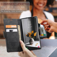 Load image into Gallery viewer, Casekis Retro Wallet Case Black