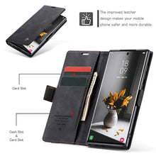 Load image into Gallery viewer, Casekis Retro Wallet Case Black