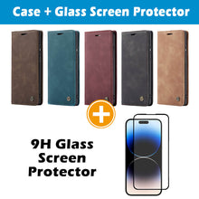 Load image into Gallery viewer, Casekis Retro Wallet Case For iPhone 14 Pro