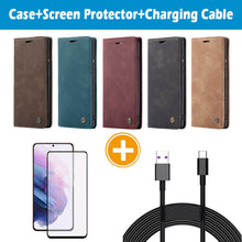 Lade das Bild in den Galerie-Viewer, Casekis Retro Wallet Case For Galaxy S21 FE 5G