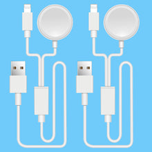 Lade das Bild in den Galerie-Viewer, Charging Cable for iWatch, Phone & Pad Series, 2-in-1 Upgraded Version