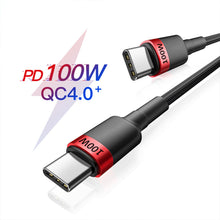 Load image into Gallery viewer, 100W PD Flash Charging USB Type-C Cable