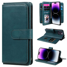 Lade das Bild in den Galerie-Viewer, Casekis Large Capacity Cardholder Phone Case Dark Green