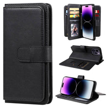 Load image into Gallery viewer, Casekis Large Capacity Cardholder Phone Case Black