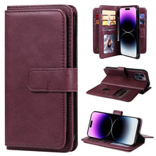 Lade das Bild in den Galerie-Viewer, Casekis Large Capacity Cardholder Phone Case Red