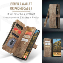 Load image into Gallery viewer, Casekis Leather Zipper Phone Case Brown