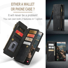 Lade das Bild in den Galerie-Viewer, Casekis Leather Zipper Phone Case Black
