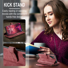 Lade das Bild in den Galerie-Viewer, Casekis Leather Zipper Phone Case Red